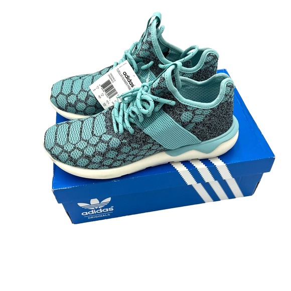 Adidas Men\'s Tubular Runner‎ Prime Knit Size 8 B25572 Blue & Black main image 5